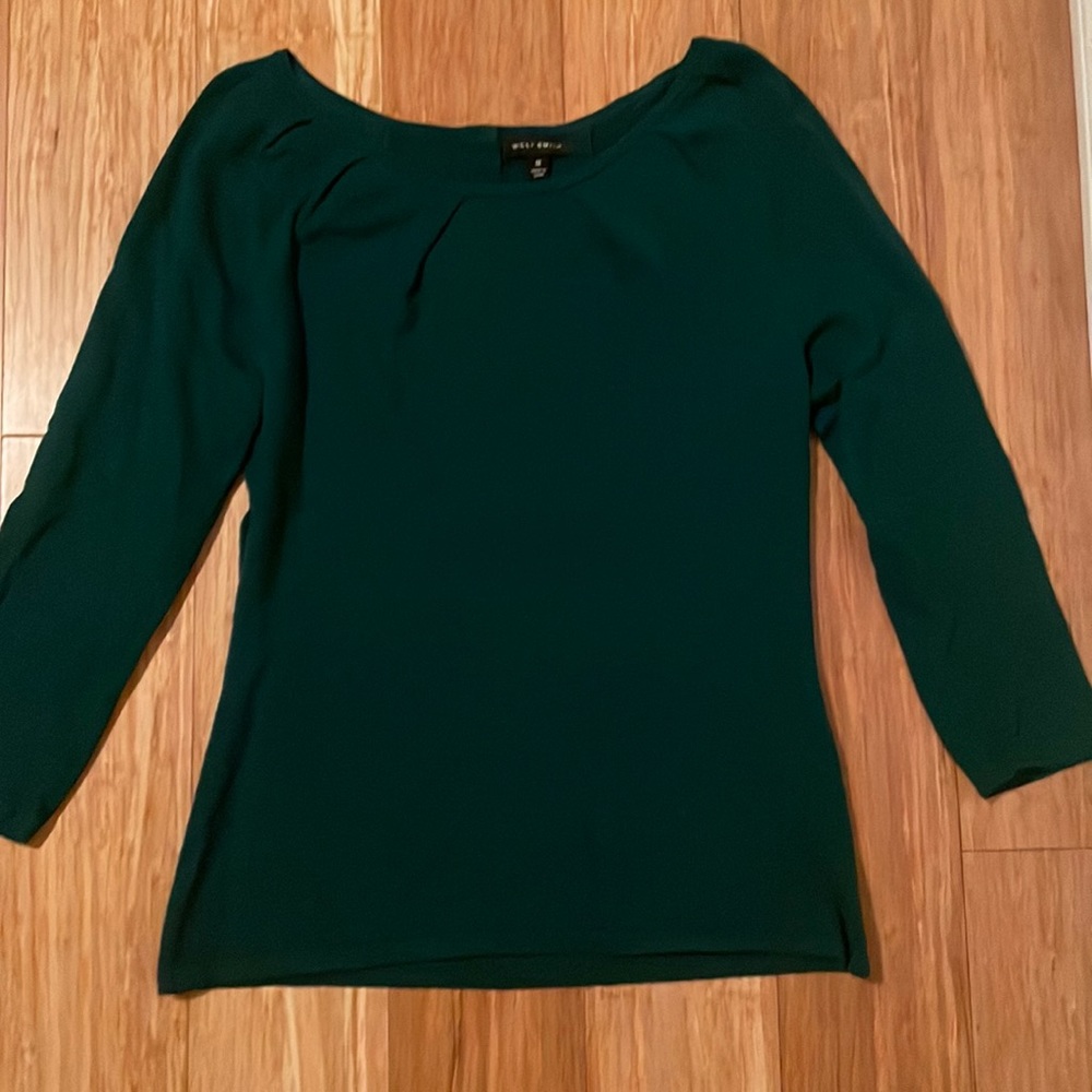 Willl Smith sweater green medium 3/4 sleeves